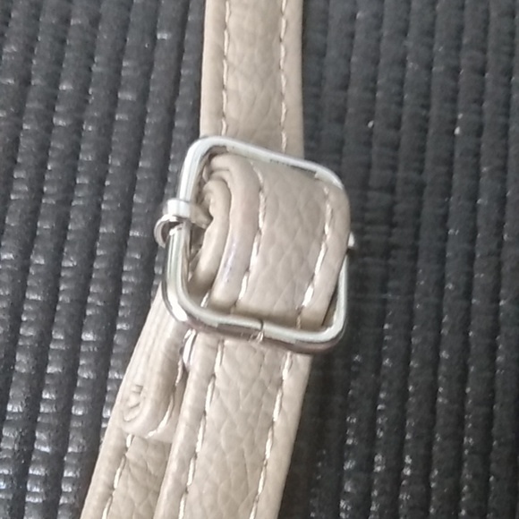 GIFT with purchase Taupe leather crossbody bag purse - Picture 10 of 10